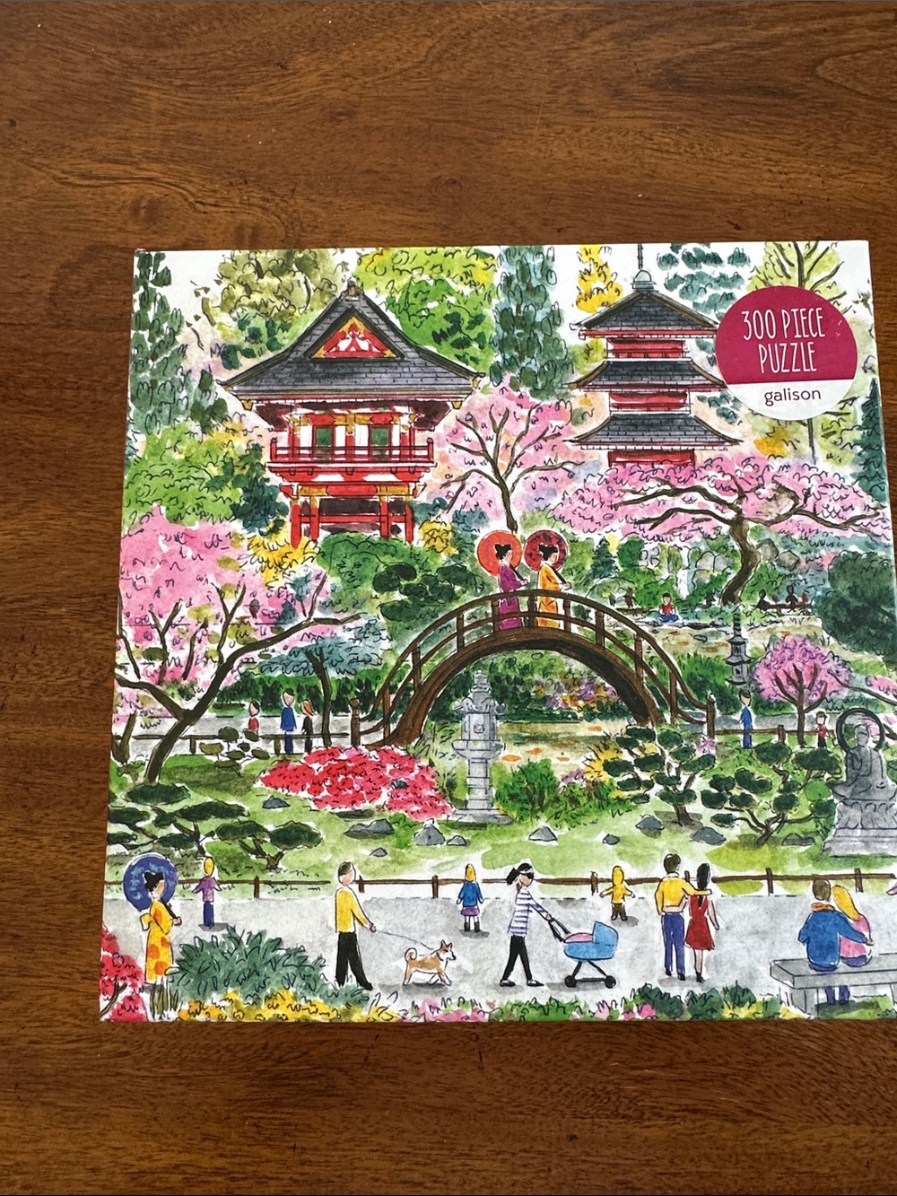 Michael Storrings 300-Piece Cherry Blossom Garden Jigsaw Puzzle